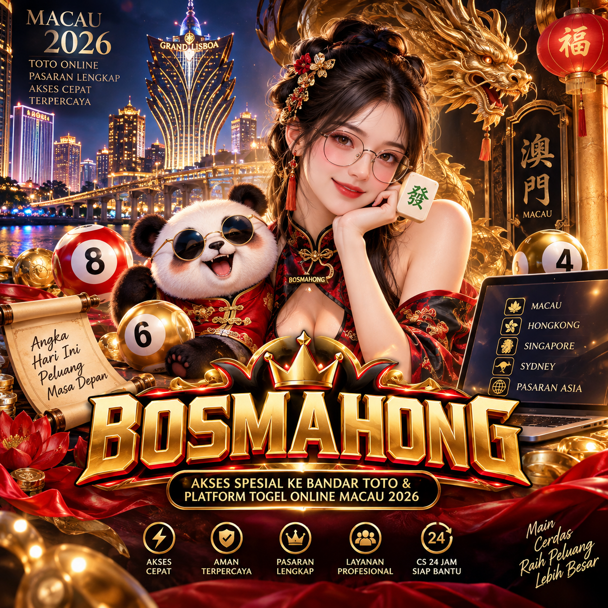 BOSMAHONG – Akses Spesial ke Bandar Toto & Platform Togel Online Macau 2026 by Hey siriusly