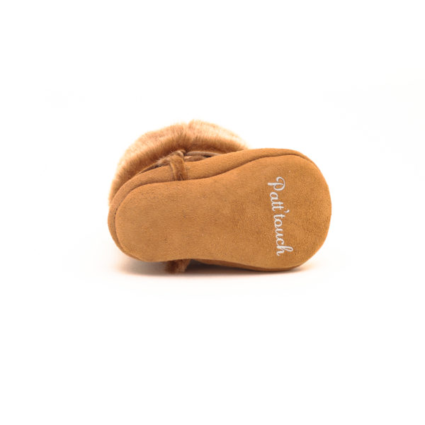 Chaussons Botte Cognac patt'touch - semelle