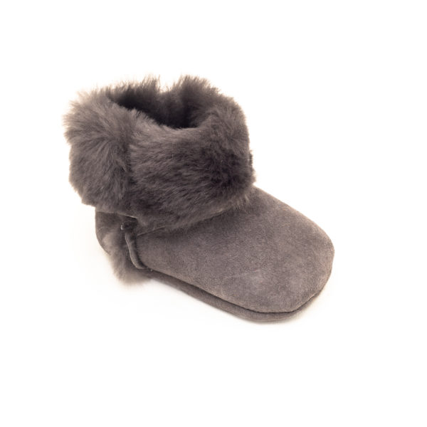 Chaussons botte Amour - Gris Anthracite - profil