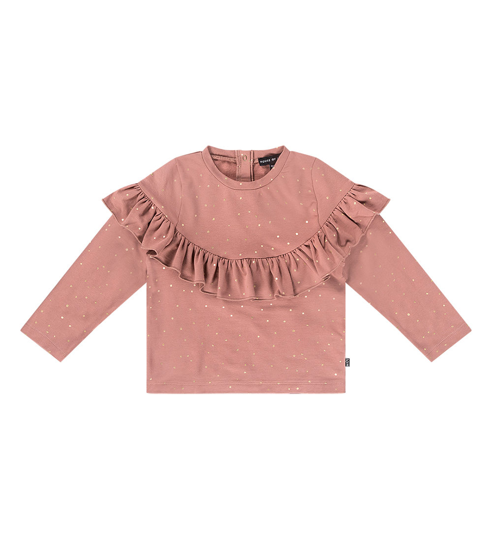 Comptoir de la Tribu ✨ Sweat à volants ✨ Dusty Mauve Golden Dots ✨House of Jamie